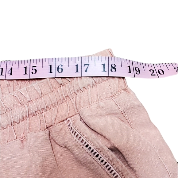 Lane Bryant Womens Pink Pull on Elastic waistband linen Pants - Picture 10 of 13